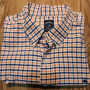 Brooks Brothers plaid Short Sleeve Shirt Relaxed Fit XXL